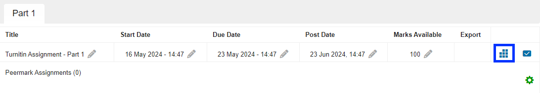 Moodle - Turnitin - Submission Inbox - Rubric Manager